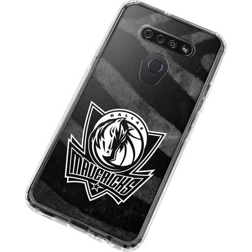 NBA Dallas Mavericks Black Animal Print LG K51/Q51 Clear Case