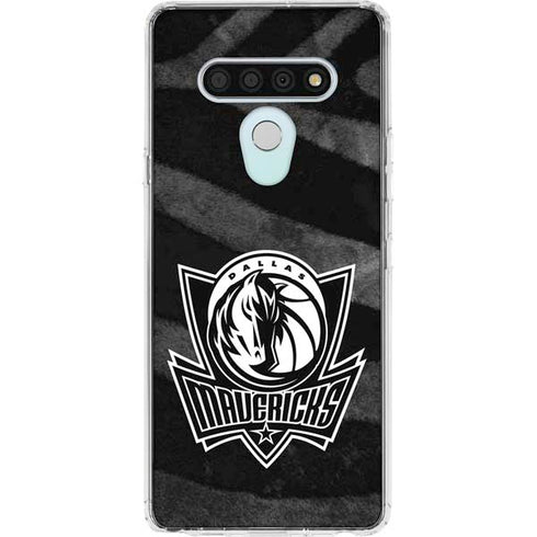 NBA Dallas Mavericks Black Animal Print LG Stylo 6 Clear Case