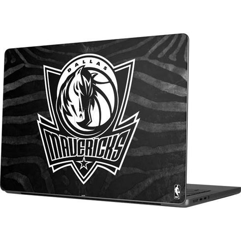 NBA Dallas Mavericks Black Animal Print MacBook Pro 14in (2021-24) Skin