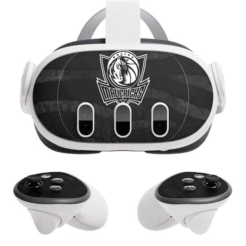 NBA Dallas Mavericks Black Animal Print Meta Quest 3 Skin