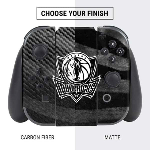 NBA Dallas Mavericks Black Animal Print Nintendo Switch Bundle Skin