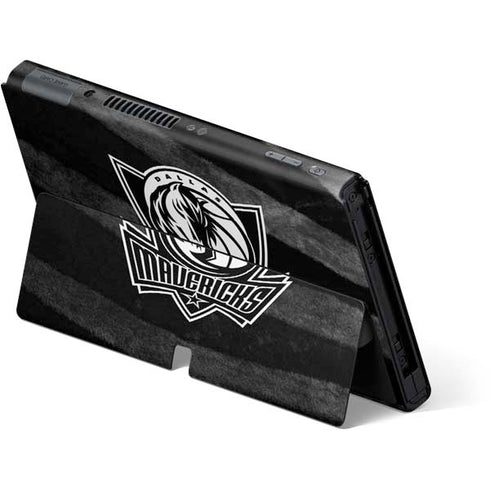 NBA Dallas Mavericks Black Animal Print Nintendo Switch OLED (2021) Skin