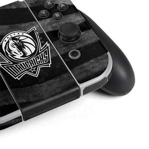NBA Dallas Mavericks Black Animal Print Nintendo Switch OLED (2021) Skin