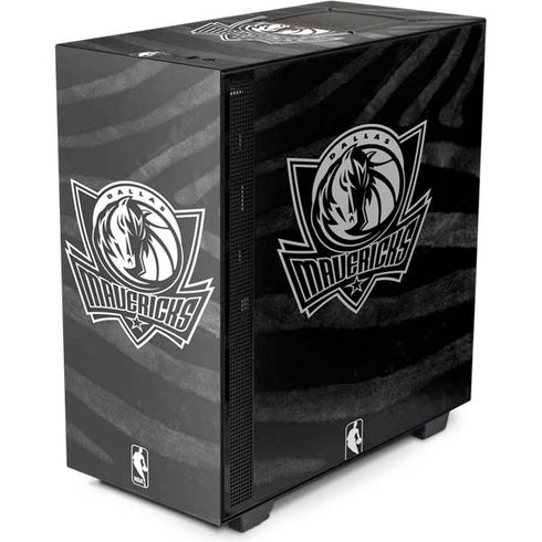NBA Dallas Mavericks Black Animal Print NZXT H510 Compact ATX Mid-Tower Case Skin
