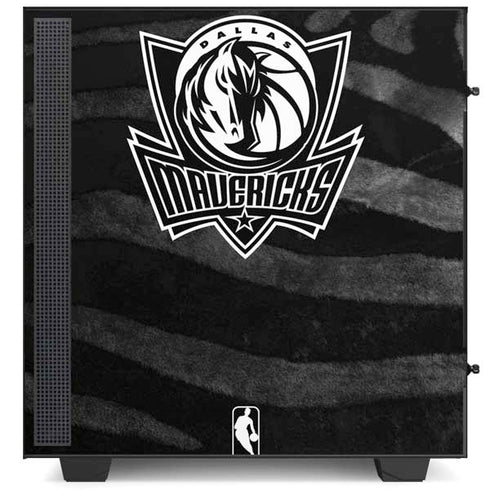 NBA Dallas Mavericks Black Animal Print NZXT H510 Compact ATX Mid-Tower Case Skin