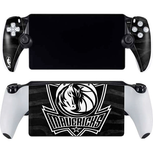 NBA Dallas Mavericks Black Animal Print PlayStation Portal Remote Player Skin
