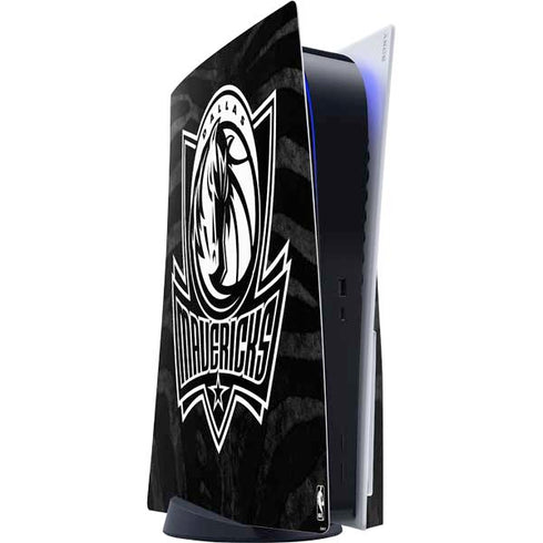NBA Dallas Mavericks Black Animal Print PS5 Console Skin