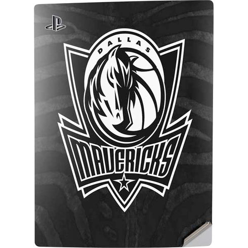 NBA Dallas Mavericks Black Animal Print PS5 Digital Edition Console Skin