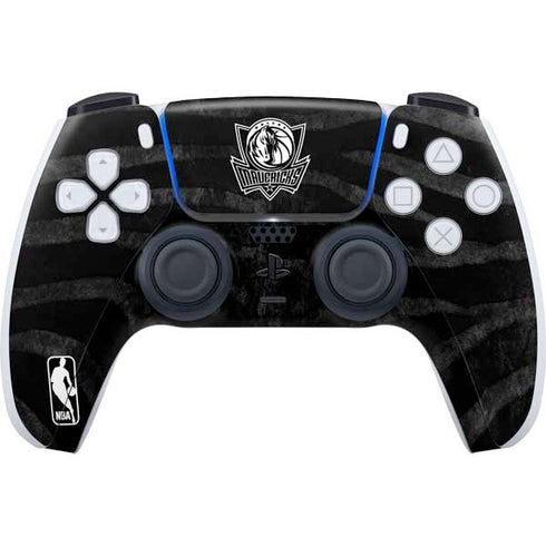 NBA Dallas Mavericks Black Animal Print PS5 Controller Skin