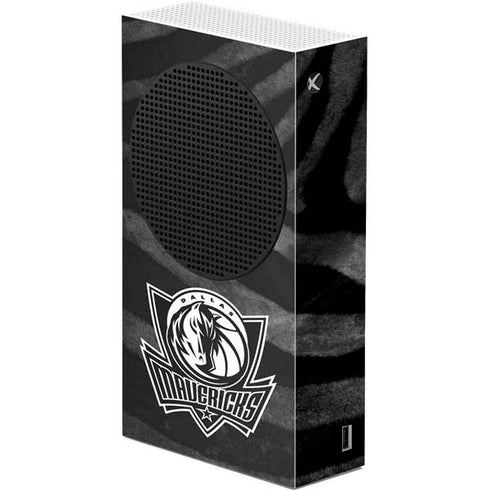 NBA Dallas Mavericks Black Animal Print Xbox Series S Console Skin
