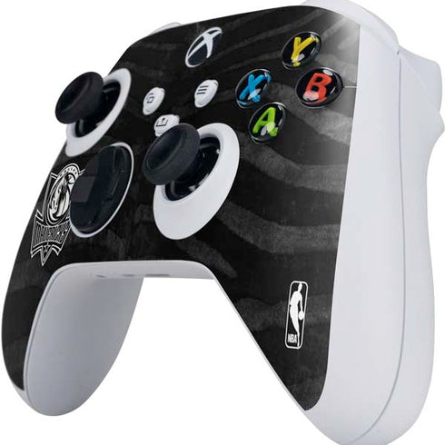 NBA Dallas Mavericks Black Animal Print Xbox Series S Controller Skin