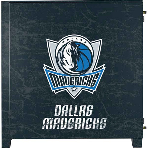 NBA Dallas Mavericks Black Primary Logo Corsair 4000D Tempered Glass Mid-Tower ATX Case Skin
