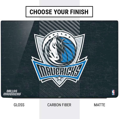 NBA Dallas Mavericks Black Primary Logo Dell Vostro Skin