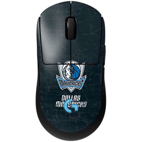 NBA Dallas Mavericks Black Primary Logo G Pro Wireless Gaming Mouse Skin
