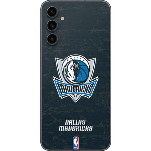 NBA Dallas Mavericks Black Primary Logo Galaxy A14 5G Skin