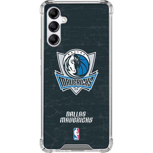 NBA Dallas Mavericks Black Primary Logo Galaxy A15 5G Clear Case