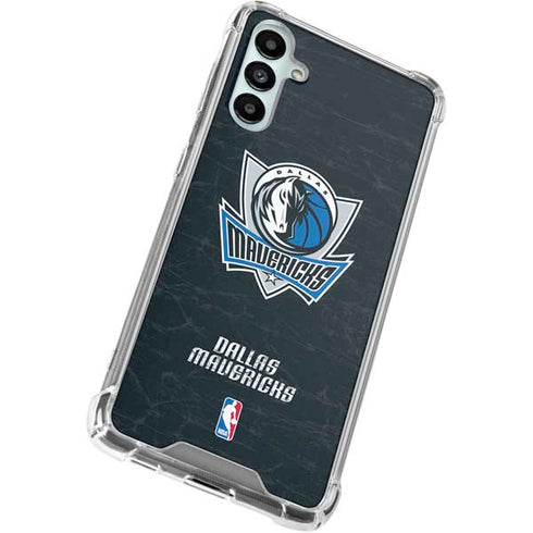 NBA Dallas Mavericks Black Primary Logo Galaxy A15 5G Clear Case