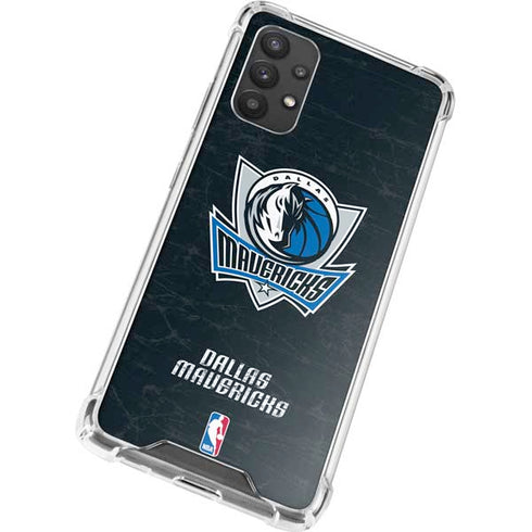 NBA Dallas Mavericks Black Primary Logo Galaxy A32 5G Clear Case
