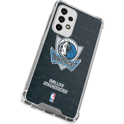 NBA Dallas Mavericks Black Primary Logo Galaxy A33 5G Clear Case