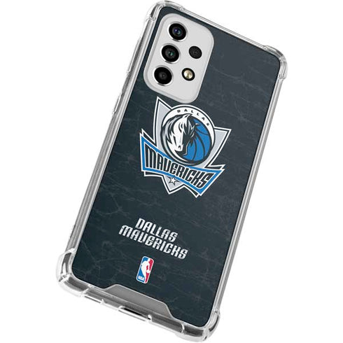 NBA Dallas Mavericks Black Primary Logo Galaxy A53 5G Clear Case