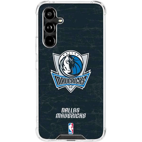 NBA Dallas Mavericks Black Primary Logo Galaxy A54 5G Clear Case