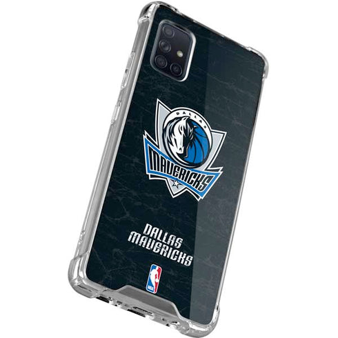 NBA Dallas Mavericks Black Primary Logo Galaxy A71 5G Clear Case