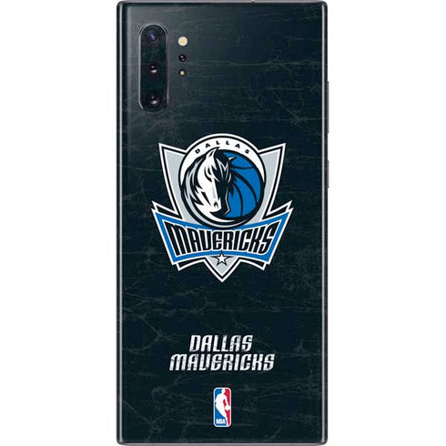 NBA Dallas Mavericks Black Primary Logo Galaxy Note 10 Plus Skin