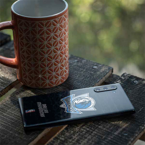 NBA Dallas Mavericks Black Primary Logo Galaxy Note 10 Skin