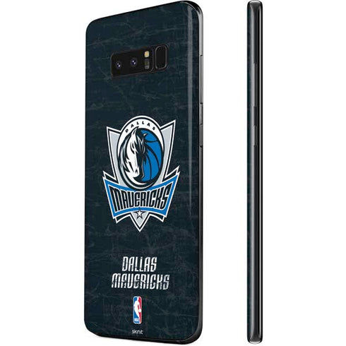 NBA Dallas Mavericks Black Primary Logo Galaxy Note 8 Skin