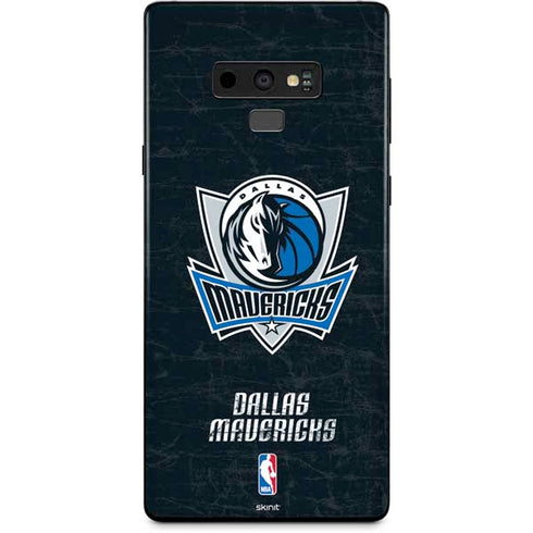NBA Dallas Mavericks Black Primary Logo Galaxy Note 9 Skin
