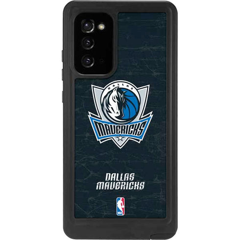 NBA Dallas Mavericks Black Primary Logo Galaxy Note20 5G Waterproof Case