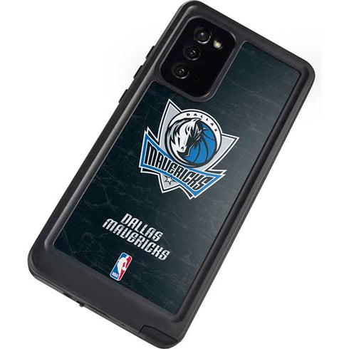 NBA Dallas Mavericks Black Primary Logo Galaxy Note20 5G Waterproof Case
