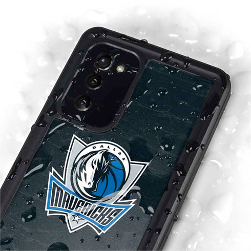 NBA Dallas Mavericks Black Primary Logo Galaxy Note20 5G Waterproof Case