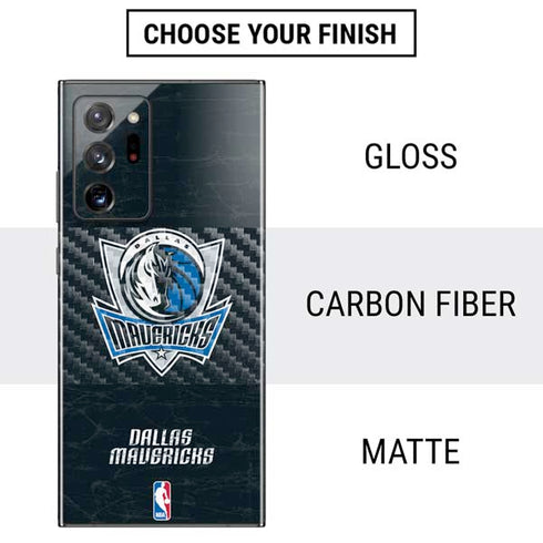 NBA Dallas Mavericks Black Primary Logo Galaxy Note20 Ultra 5G Skin