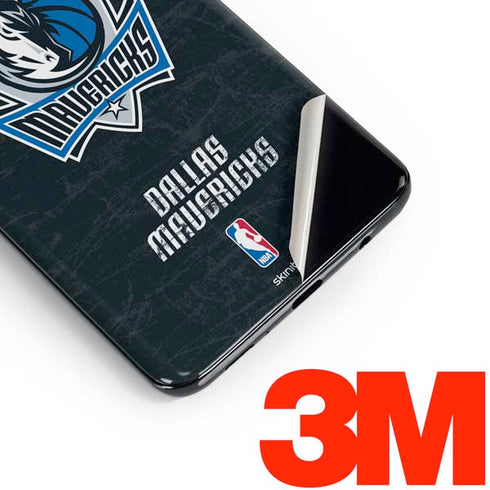 NBA Dallas Mavericks Black Primary Logo Galaxy S10 Plus Skin