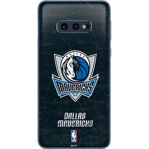 NBA Dallas Mavericks Black Primary Logo Galaxy S10e Skin