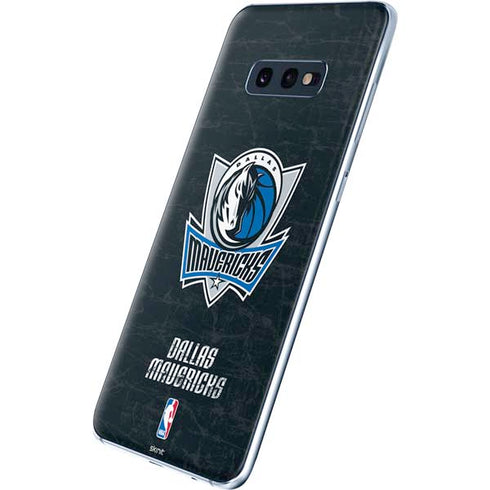 NBA Dallas Mavericks Black Primary Logo Galaxy S10e Skin