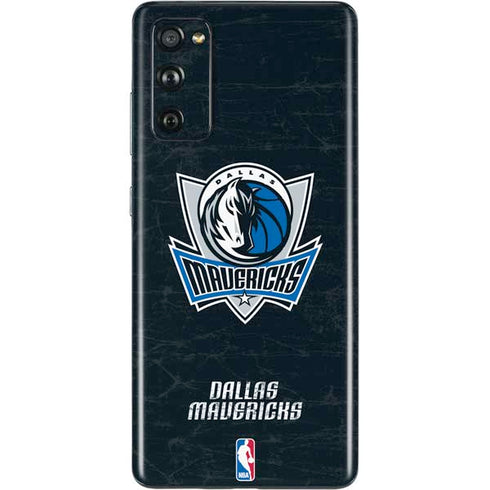 NBA Dallas Mavericks Black Primary Logo Galaxy S20 Fan Edition Skin