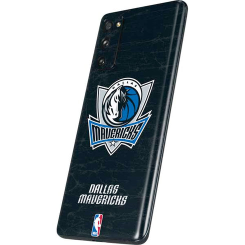 NBA Dallas Mavericks Black Primary Logo Galaxy S20 Fan Edition Skin