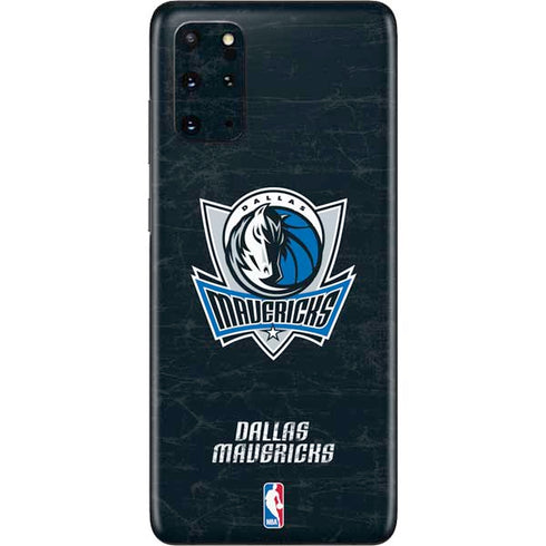 NBA Dallas Mavericks Black Primary Logo Galaxy S20 Plus Skin