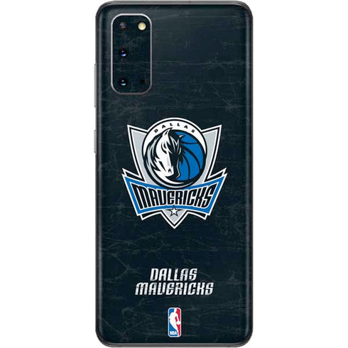 NBA Dallas Mavericks Black Primary Logo Galaxy S20 Skin