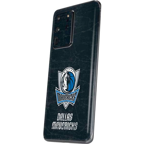 NBA Dallas Mavericks Black Primary Logo Galaxy S20 Ultra 5G Skin