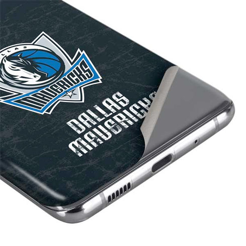 NBA Dallas Mavericks Black Primary Logo Galaxy S20 Ultra 5G Skin