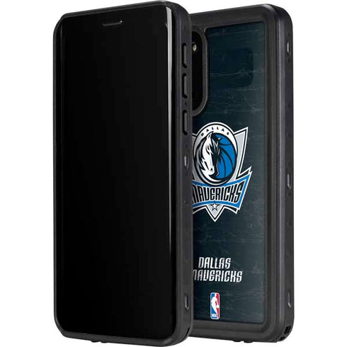 NBA Dallas Mavericks Black Primary Logo Galaxy S20 Waterproof Case