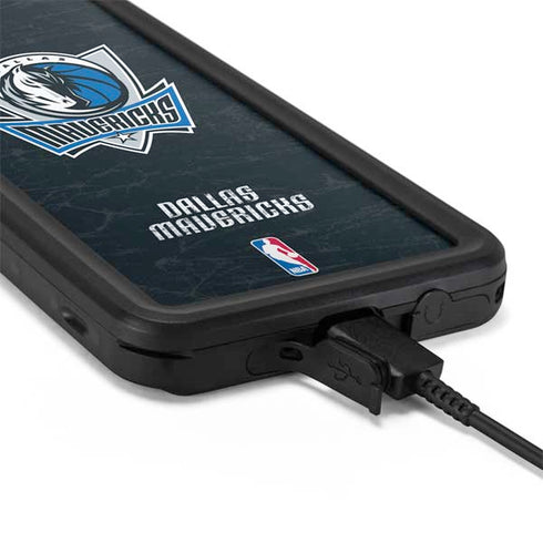 NBA Dallas Mavericks Black Primary Logo Galaxy S20 Waterproof Case