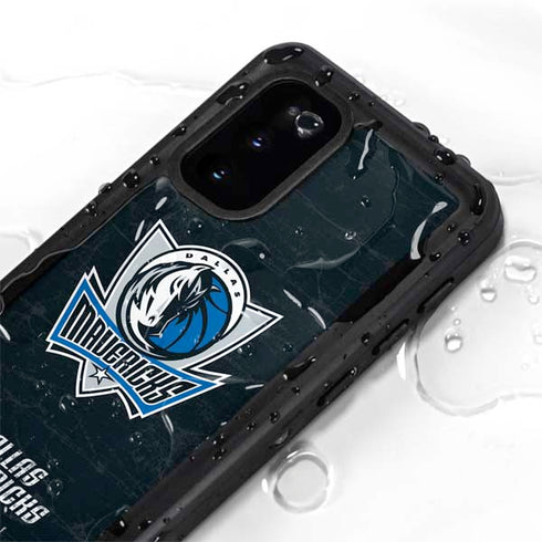 NBA Dallas Mavericks Black Primary Logo Galaxy S20 Waterproof Case