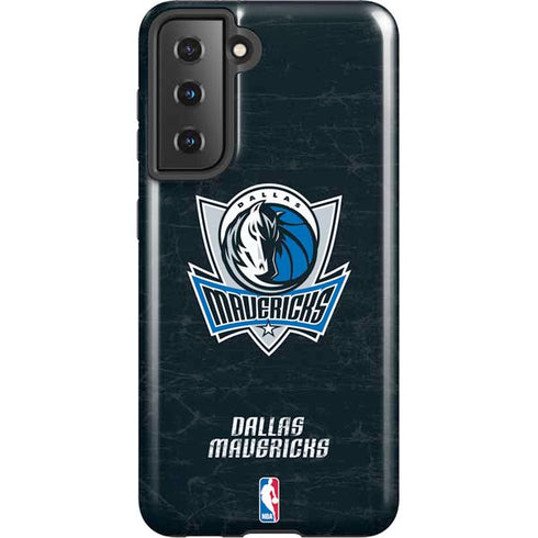 NBA Dallas Mavericks Black Primary Logo Galaxy S21 5G Pro Case