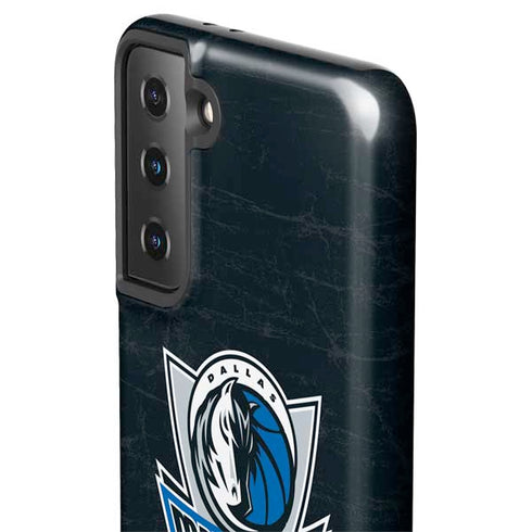 NBA Dallas Mavericks Black Primary Logo Galaxy S21 FE Pro Case