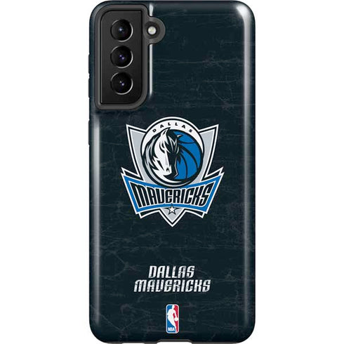 NBA Dallas Mavericks Black Primary Logo Galaxy S21 Plus 5G Pro Case