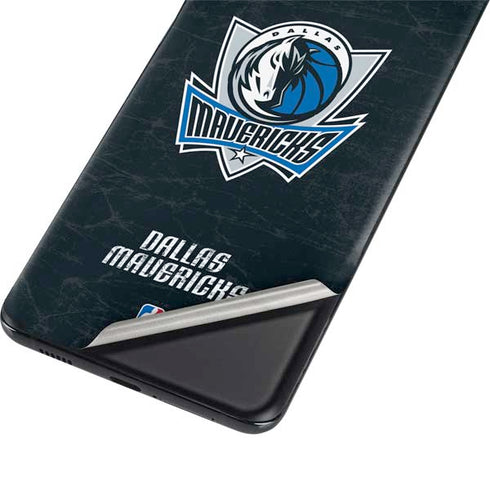 NBA Dallas Mavericks Black Primary Logo Galaxy S21 Plus 5G Skin